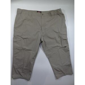 Tru Spec Tactical Cargo Pants Men 52x26 Khaki Ripstop Utility Workwear Tag 52x30